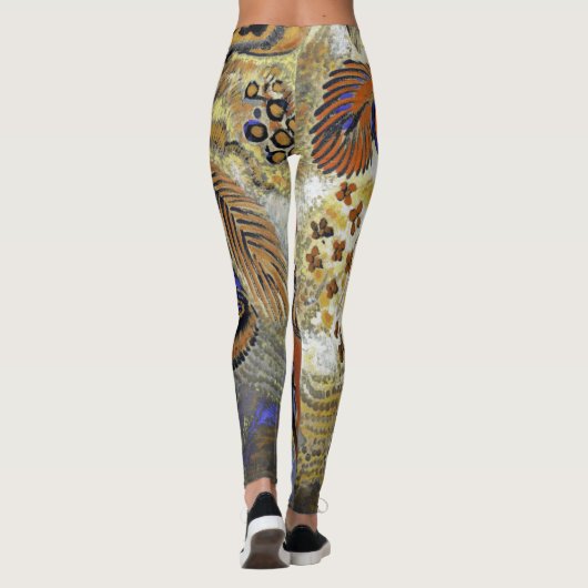 Etruskische Vase mit Blume, Redon Leggings (Rückseite)