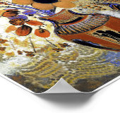 Etruskische Vase mit Blume, Redon Poster (Ecke)