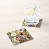 Etruskische Vase mit Blume, Redon Rechteckiger Pappuntersetzer (Vor Ort)