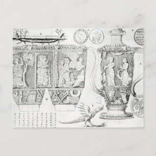 Etruskische Vase und Designs, 1749 Postkarte