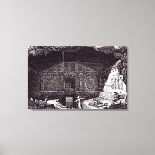 Etruskisches Grab, c.1780 Leinwanddruck (Vorderseite)