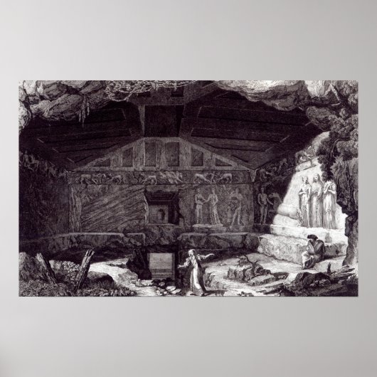 Etruskisches Grab, c.1780 Poster (Vorne)