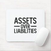 Ets Over Liabilities _ Funny Accountant _ Motivati Mousepad (Mit Mouse)