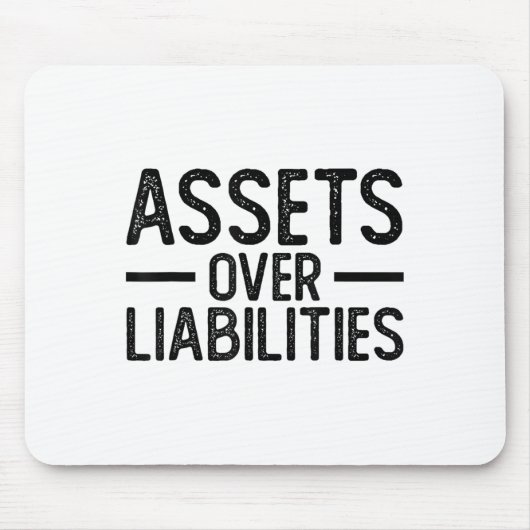 Ets Over Liabilities _ Funny Accountant _ Motivati Mousepad (Vorne)
