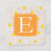 ETSY QUADRATISCHE VISITENKARTE (Rückseite)
