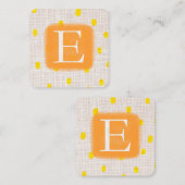 ETSY QUADRATISCHE VISITENKARTE (Vorne/Hinten)