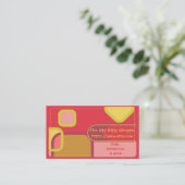 Etsy Shop Color Blocks Visitenkarte (Stehend Vorderseite)