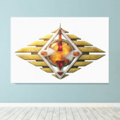 Etüde12. Gateway 3d. Leinwanddruck (Insitu (Holzboden))