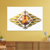 Etüde12. Gateway 3d. Leinwanddruck (Insitu (Wohnzimmer))