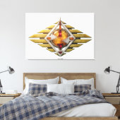 Etüde12. Gateway 3d. Leinwanddruck (Insitu (Schlafzimmer))