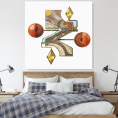 Etüde 8. Leuchtturm 3D. Leinwanddruck (Insitu (Schlafzimmer))