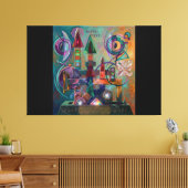 Etüde Nr. 16 Astral Pilot ver.2 Leinwanddruck (Insitu (Wohnzimmer))