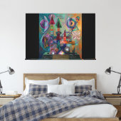 Etüde Nr. 16 Astral Pilot ver.2 Leinwanddruck (Insitu (Schlafzimmer))