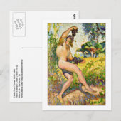 Etude Pour Faune von Henri-Edmond Cross Postkarte (Vorne/Hinten)