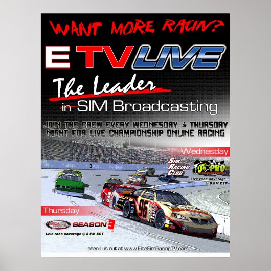 ETV Live Racin Poster (Vorne)