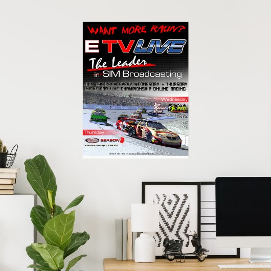 ETV Live Racin Poster (Heimbüro)