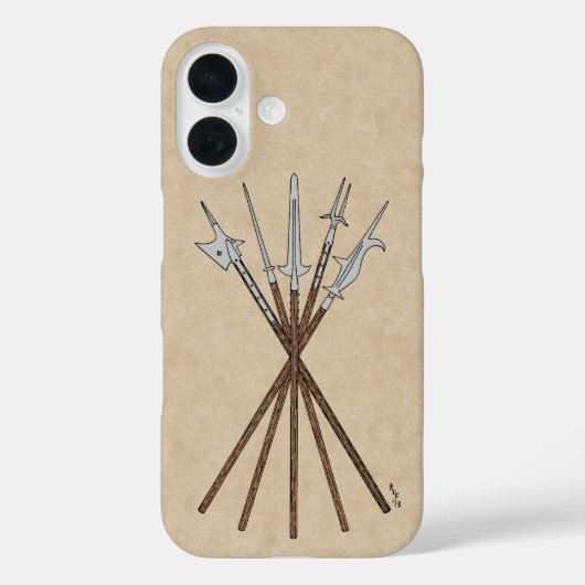 Etwa 16. Jahrhundert Polearms Case-Mate iPhone Cas Hülle (Rückseite)