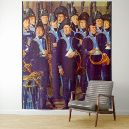 Etwa 1800 europäische Militärmusiker drucken Wandteppich