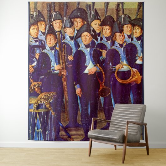 Etwa 1800 europäische Militärmusiker drucken Wandteppich (Beispiel)