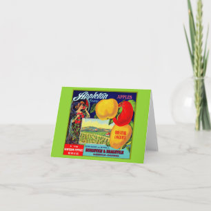 etwa 1900 Appleton-Äpfel-Kratetikett