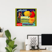 etwa 1900 Appleton-Äpfel-Kratetikett Poster (Heimbüro)