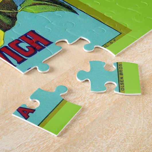 etwa 1900 Appleton-Äpfel-Kratetikett Puzzle (Seite)