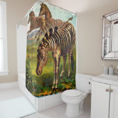etwa 1900 Zebras-Druck Duschvorhang (Beispiel)