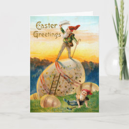 Etwa 1907 Vintage Osterkarte Feiertagskarte