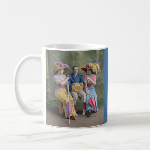 etwa 1910 Vaudeville-Künstler drucken Kaffeetasse