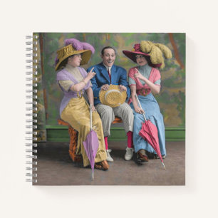 etwa 1910 Vaudeville-Künstler drucken Notizblock