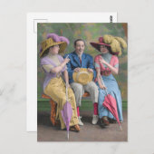 etwa 1910 Vaudeville-Künstler drucken Postkarte (Vorne/Hinten)