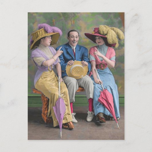 etwa 1910 Vaudeville-Künstler drucken Postkarte (Vorderseite)