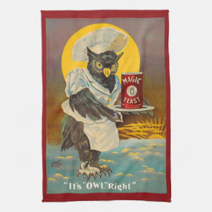 etwa 1912 Zauberhefeu und Druck Geschirrtuch