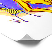 etwa 1950 Banana Gedreht Noten Poster (Ecke)