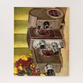 etwa 1950 Zuhause-Filmkameras Puzzle (Vertikal)