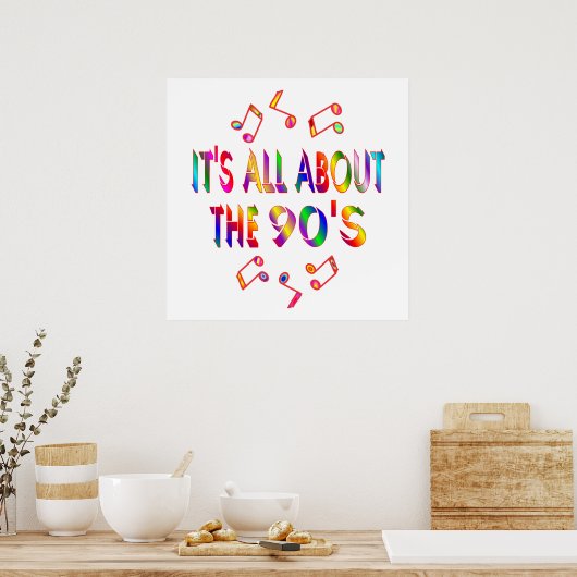 Etwa in den 90er Jahren Poster (Küche)