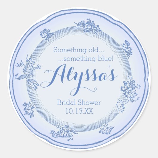 Etwas alte Platte Runder Aufkleber (Vorderseite)