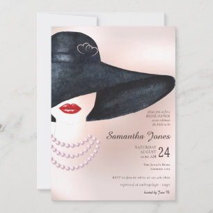 Etwas Altes Elegantes Pearl Necklace Brautparty Einladung