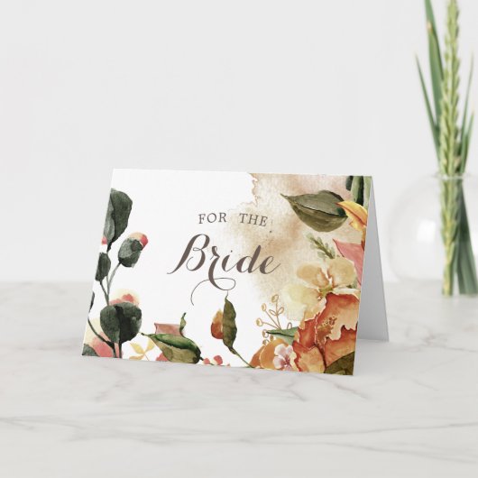 etwas Altes neu geborgtes und blaues Brautkarte Karte (Vorderseite)