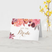 etwas Altes neu geborgtes und blaues Brautkarte Karte (Gelbe Blume)