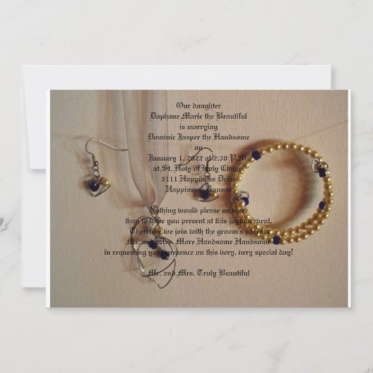 Etwas Altes, Neu und Blau (Vorderseite)