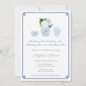 Etwas altes neues, geliehenes blaues Brautparty Einladung (Vorderseite)