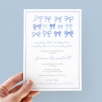 Etwas altes neues, geliehenes Blue Bows Brautparty