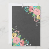 Etwas Altes & Neues Ich mache Chalkboard-Brautpart Einladung (Rückseite)