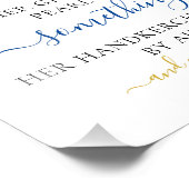 Etwas Altes Neues Unterschreiben für Brautparty Fotodruck (Ecke)