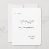 Etwas Altes Neugeborenes | Bridesmaid Einladung (Rückseite)