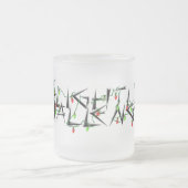 Etwas angefochtene Weihnachtslicht-Tasse Mattglastasse (Mittel)