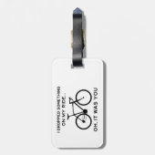 Etwas auf meiner Reise abgestürzt Oh, du hast Radf Gepäckanhänger (Rückseite vertikal)