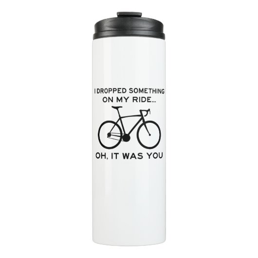 Etwas auf meiner Reise abgestürzt Oh, du hast Radf Thermosbecher (Vorderseite)