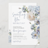 Etwas Blau bevor "I Do"-Brautparty einladen Einladung (Vorne/Hinten)